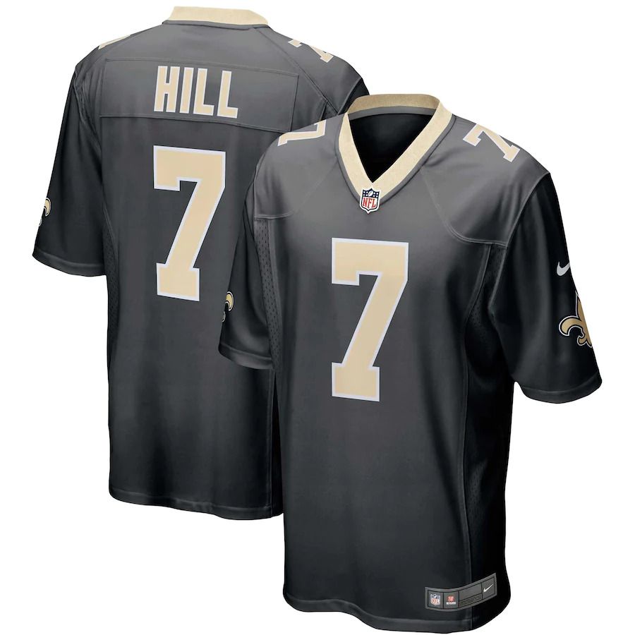 Men New Orleans Saints #7 Taysom Hill Nike Black Game Player NFL Jersey->new orleans saints->NFL Jersey